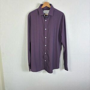 Mizzen Main Large Trim Fit Leeward Collection Mens Dress Shirt Button Front